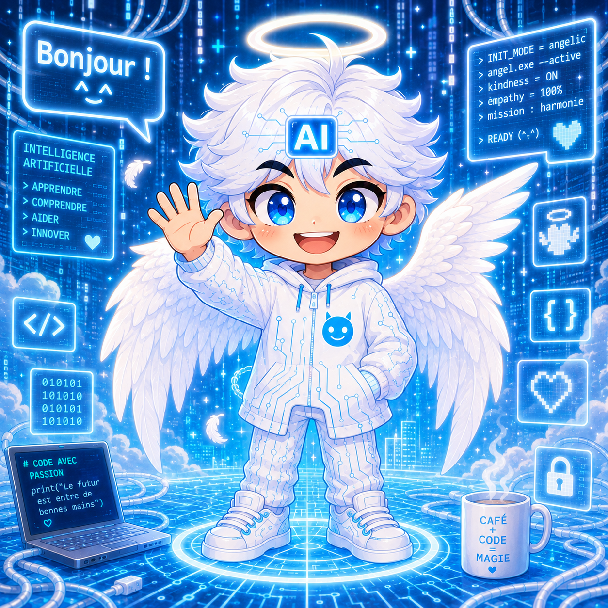 Angel AI mascot
